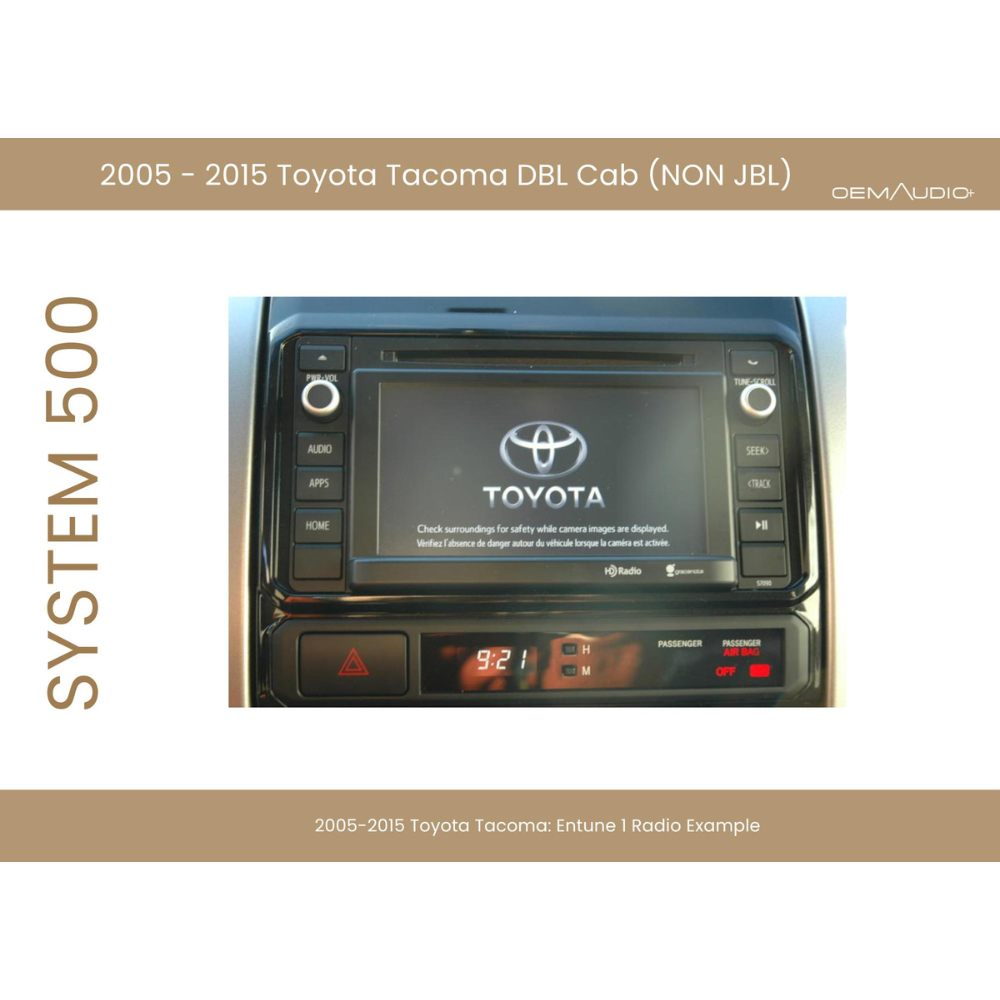 2005-2015 Toyota Tacoma | System 500 | Double Cab Sound System