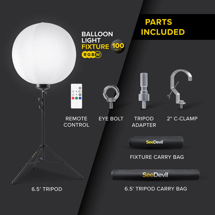 G3 Series - RGBW 100 Watt Color Changing LED Balloon Light Kit