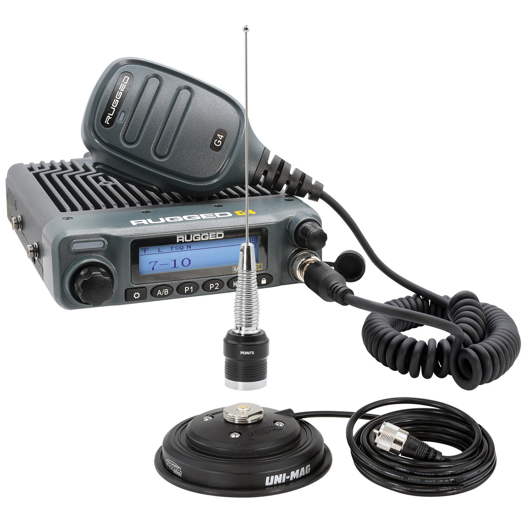 Rambler G4 GMRS Mobile Radio with Antenna Radio Kit