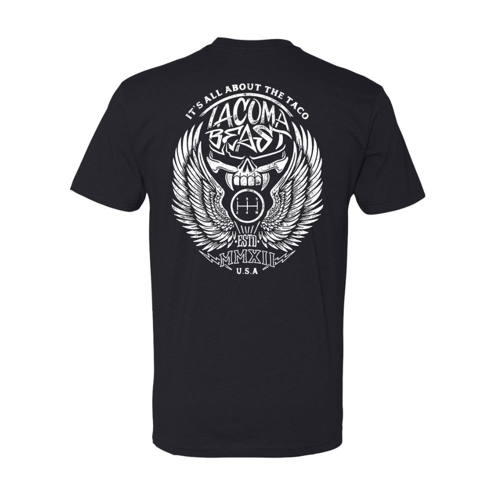 TACOMABEAST Winged Skull Tee