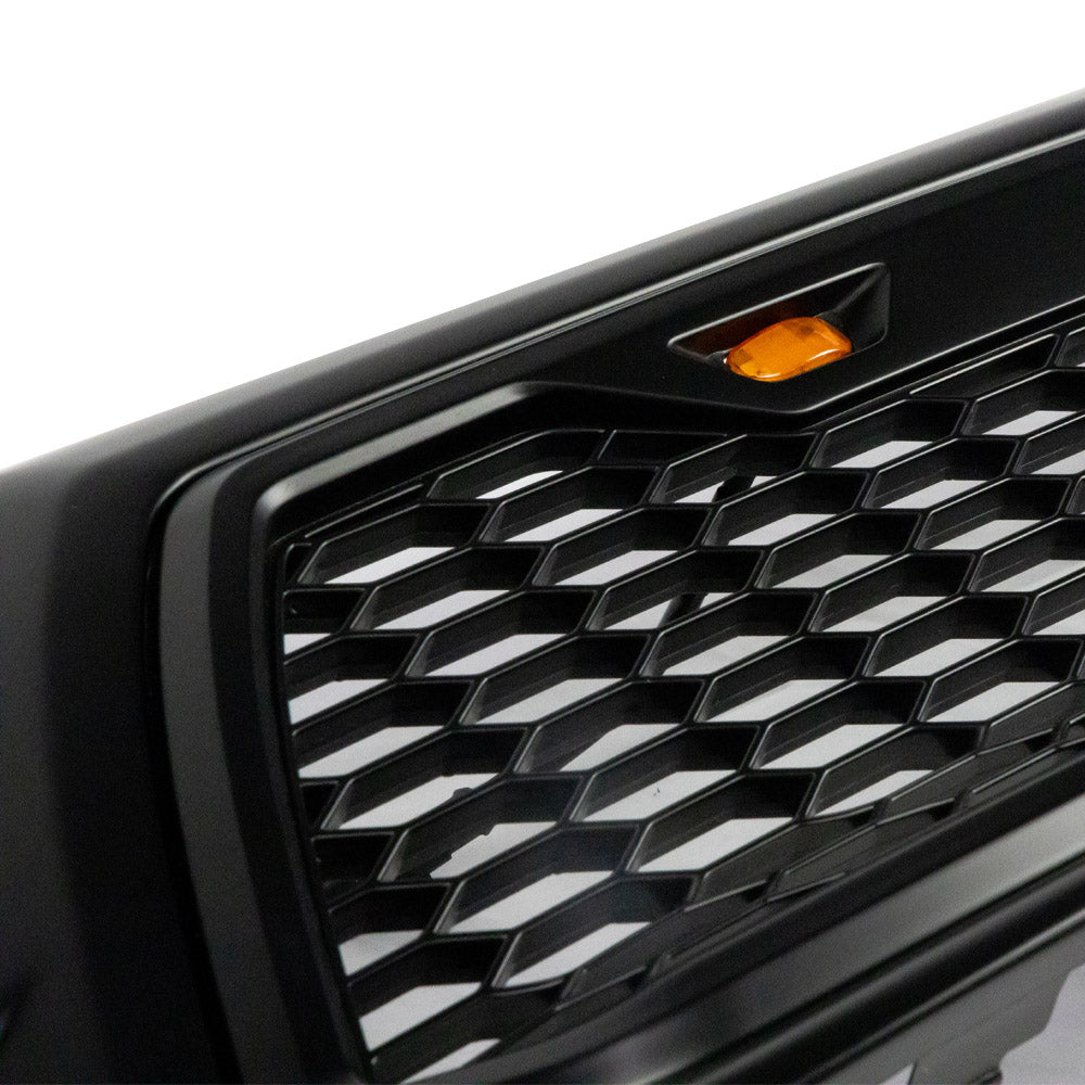 2012-2015 Tacoma Raptor Style Mesh Grille With 3 Amber LED Lights