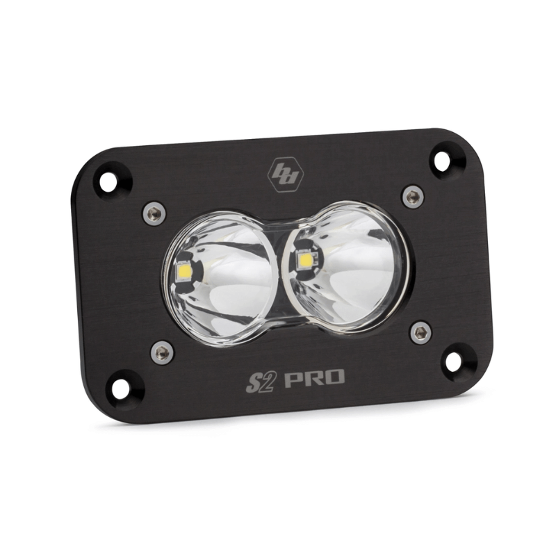 S2 Pro Black Flush Mount LED Auxiliary Light Pod