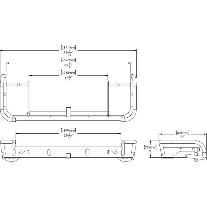 Rock Defense Rear Bumper fits 1995-2004 Toyota Tacoma