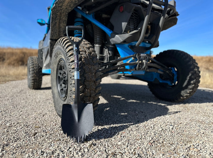 Krazy Beaver Shorty Shovel | Textured Black Head / Black Handle | ATV / UTV