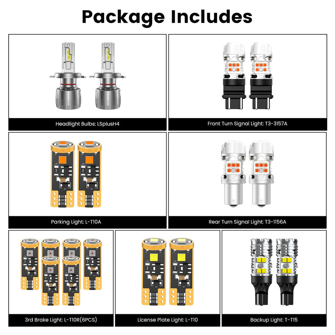 Lasfit LED Bulb Upgrade Kit fits 2001-2015 Toyota Tacoma