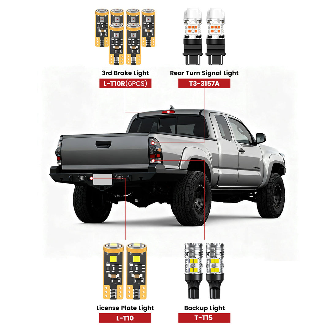 Lasfit LED Bulb Upgrade Kit fits 2001-2015 Toyota Tacoma