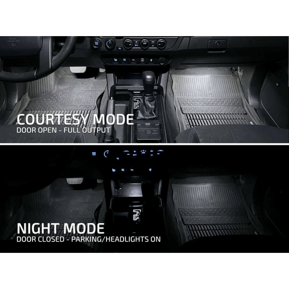 2005-2015 Toyota Tacoma Dual Output Footwell Kit + Interior Lights