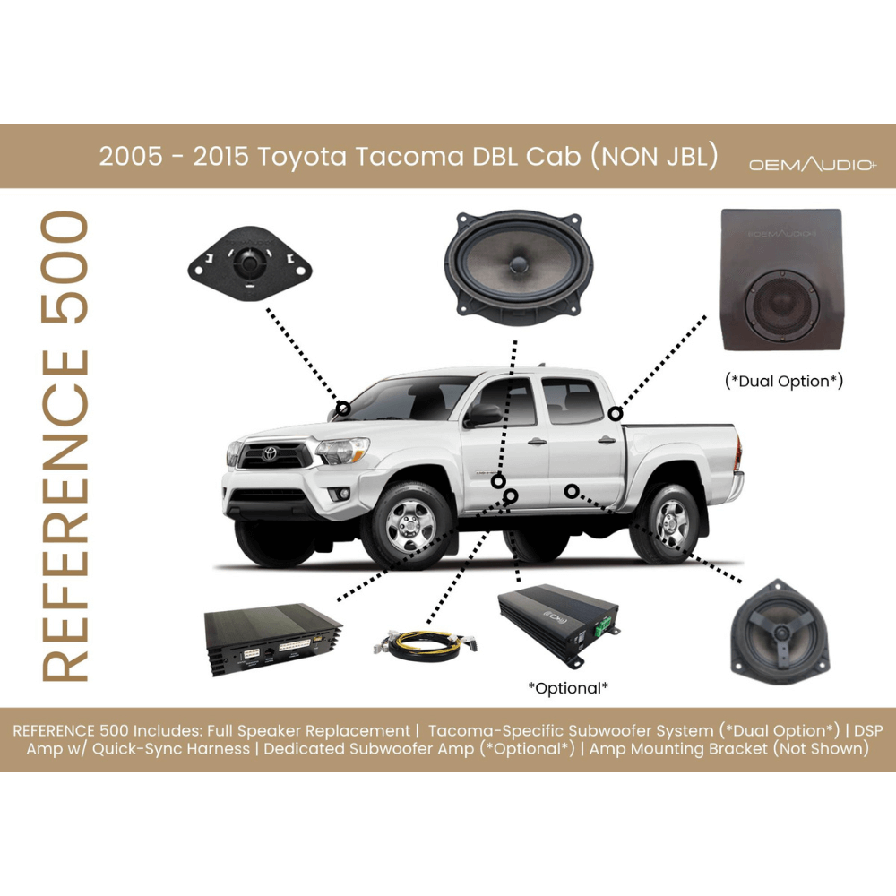 2005-2015 Toyota Tacoma | Reference 500 | Access Cab Sound System