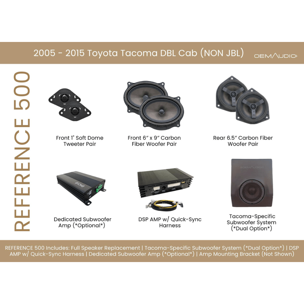 2005-2015 Toyota Tacoma | Reference 500 | Access Cab Sound System