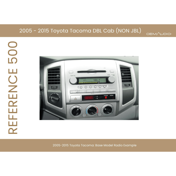 2005-2015 Toyota Tacoma | Reference 500 | Access Cab Sound System