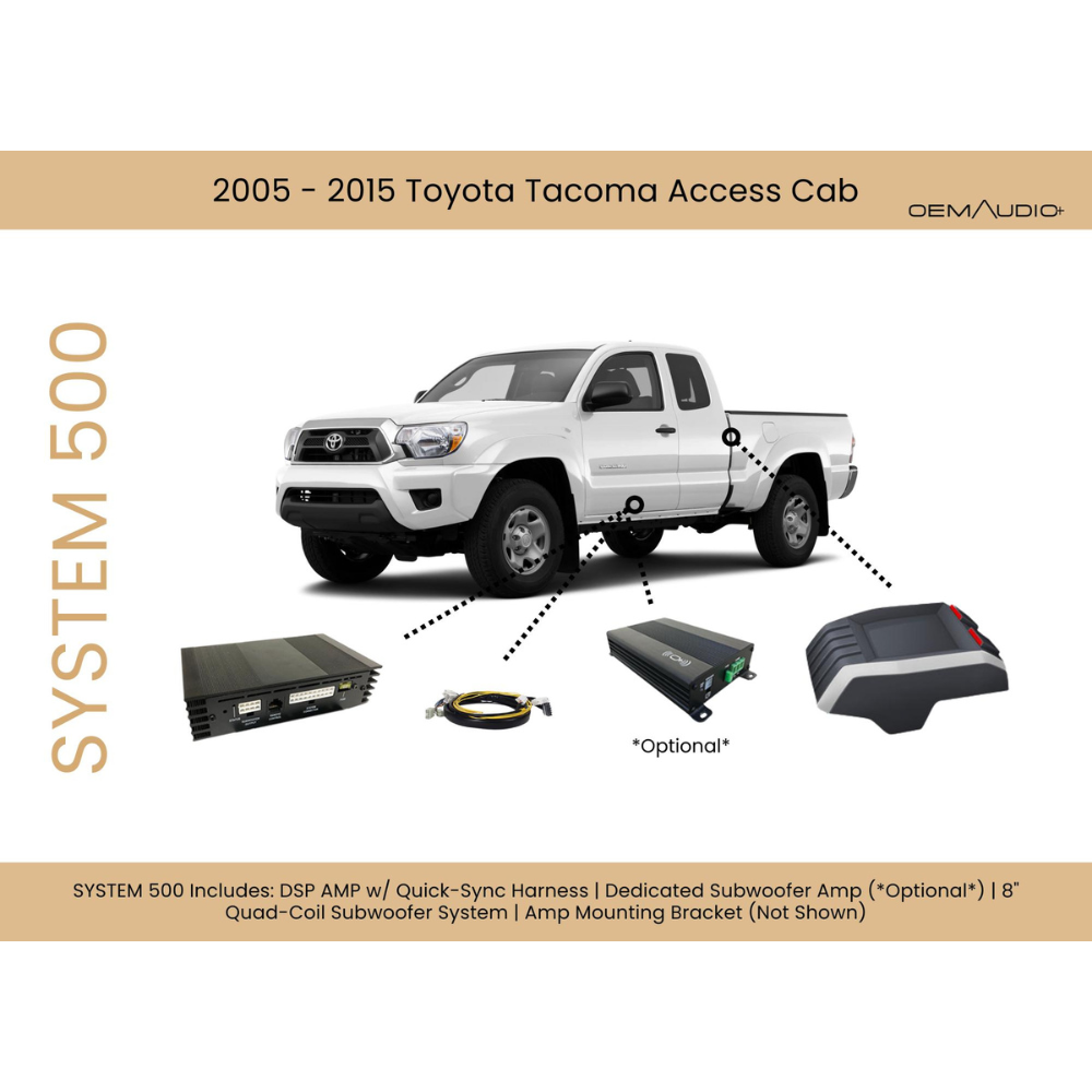 2005-2015 Toyota Tacoma | System 500 | Access Cab Sound System