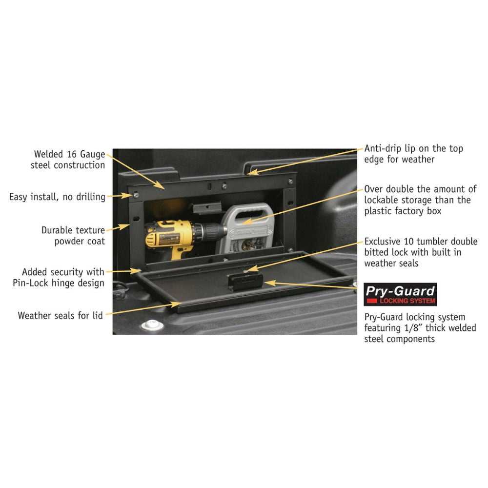 2005-2022 Toyota Tacoma Truck Bed Side Lockbox