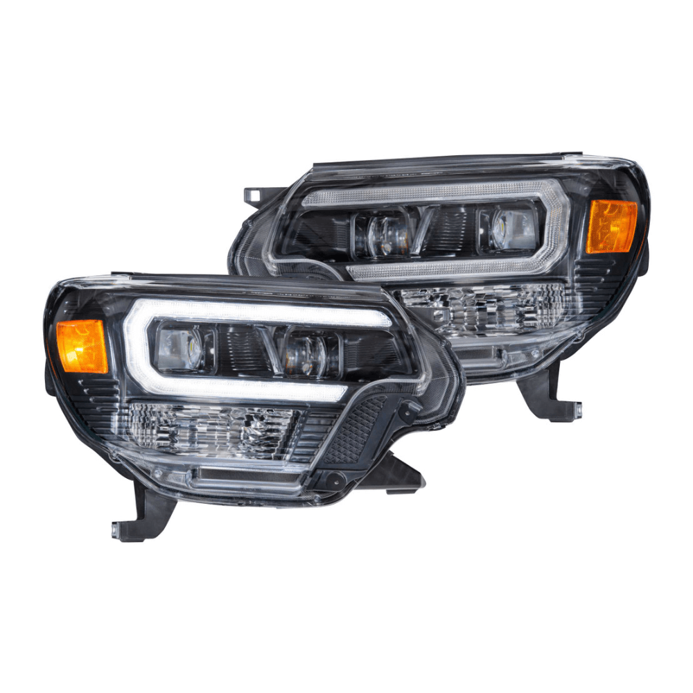 2012-2015 Toyota Tacoma XB Hybrid LED Headlights | White or Amber DRL