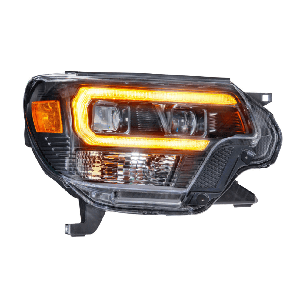 2012-2015 Toyota Tacoma XB Hybrid LED Headlights | White or Amber DRL