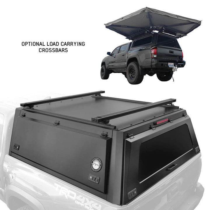 2016-2023 Toyota Tacoma Expedition - Truck Cap w/Full Wing Doors, Front and Rear Windows & 3rd Brake Light