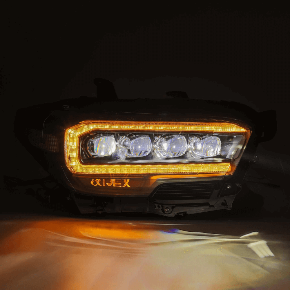 2016-2023 Toyota Tacoma NOVA-Series LED Projector Headlights | Amber/Clear DRL