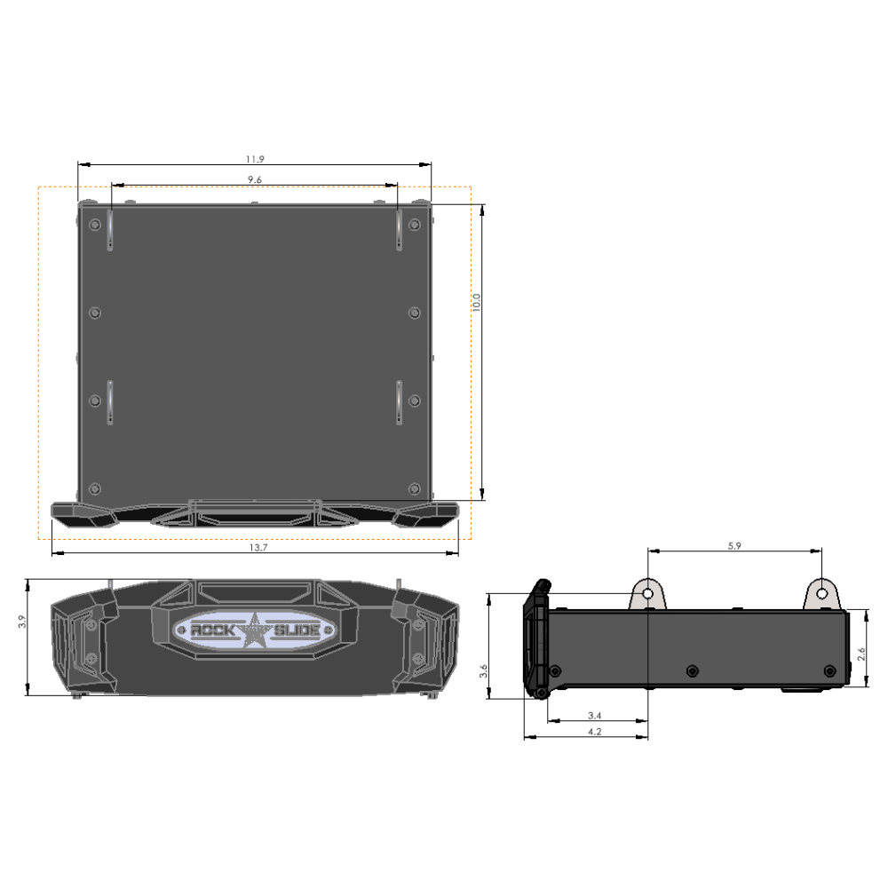 2016-2023 Toyota Tacoma R-Step 9 Inch Truck Bed Step | Standard Cab