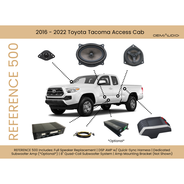 2016-2023 Toyota Tacoma | Reference 500 | Access Cab Sound System