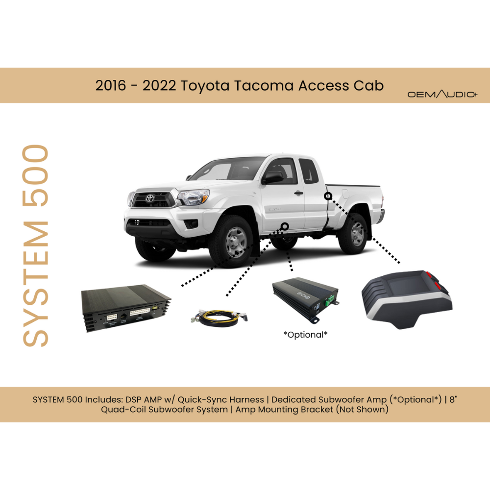 2016-2023 Toyota Tacoma | System 500 | Access Cab Sound System