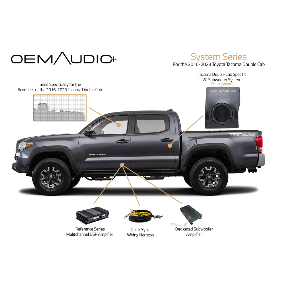 2016-2023 Toyota Tacoma | System Series | Double Cab Sound System