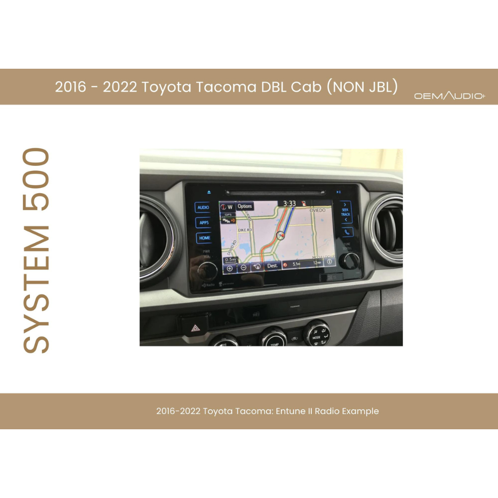 2016-2023 Toyota Tacoma | System Series | Double Cab Sound System