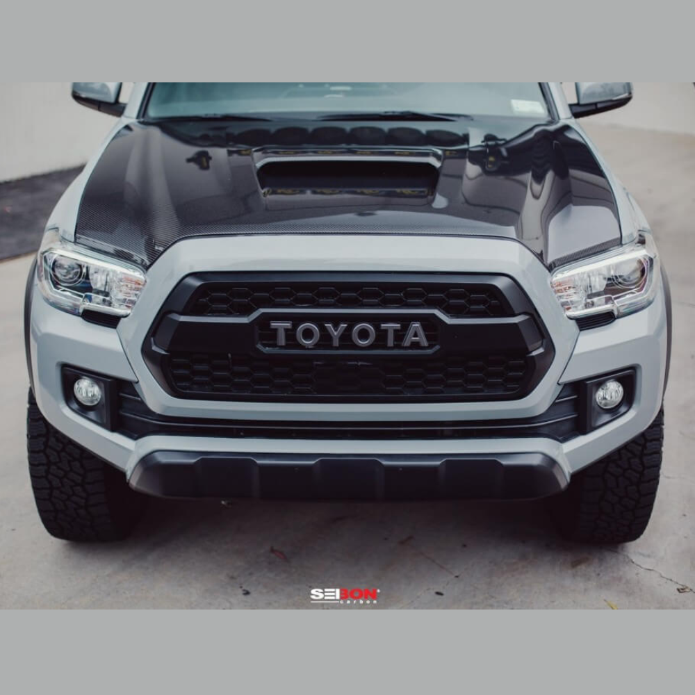 2016-2023 Toyota Tacoma TR-Style Carbon Fiber Hood