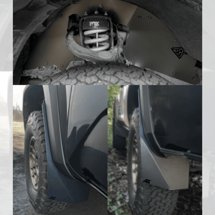 2016-2023 Toyota Tacoma Front Splash Guards w/ Mud Flaps Complete Set
