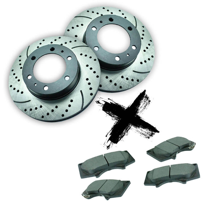 Safe & Silent Halt Bundle | Rotors + Ceramic Brake Pads (5 LUG) Pack