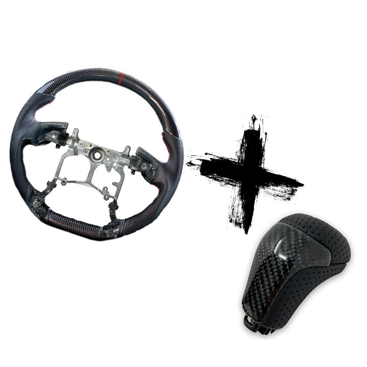 Driving Bundle 2 (3rd Gen) | Carbon Fiber Steering Wheel + Shift Knob