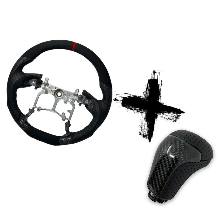 Driving Bundle 1 (3rd Gen) | Suede Steering Wheel + Shift Knob
