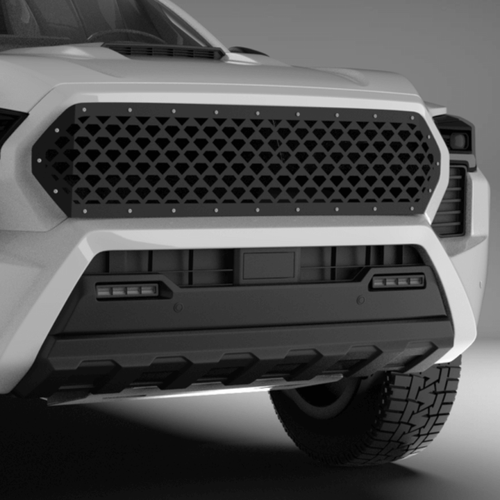 2024+ Toyota Tacoma Mesh Grille Laser Cut Mesh Style