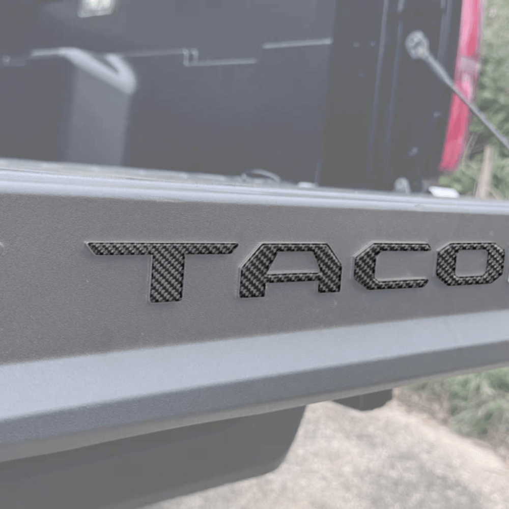 2024+ Toyota Tacoma Bed Rail Tailgate Letter Overlays