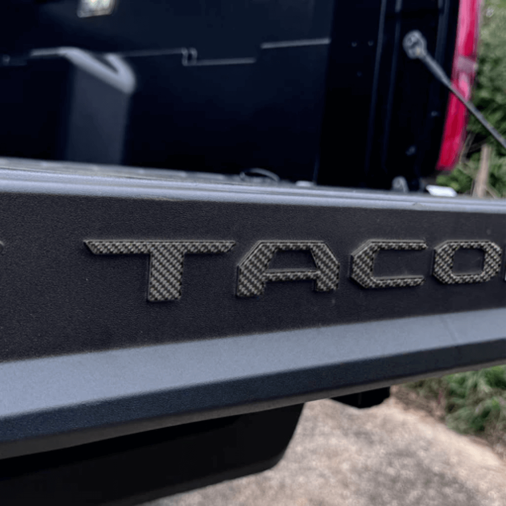2024+ Toyota Tacoma Bed Rail Tailgate Letter Overlays