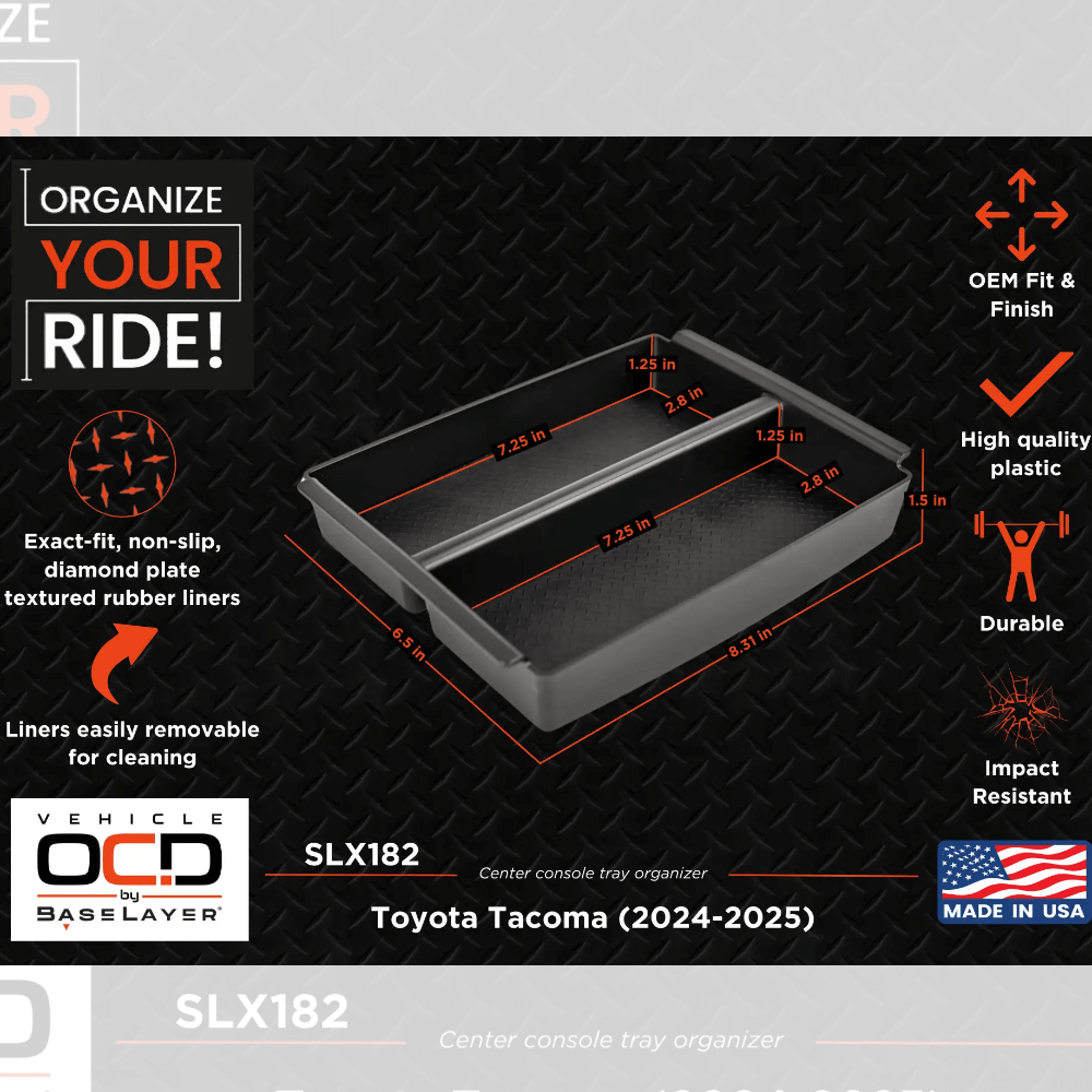 2024+ Toyota Tacoma Center Console Tray