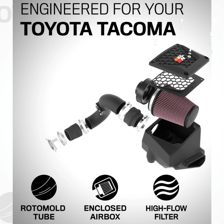 2024+ Toyota Tacoma Cold Air Intake System - Roto-Mold Tube | L4-2.4L Turbo F/L