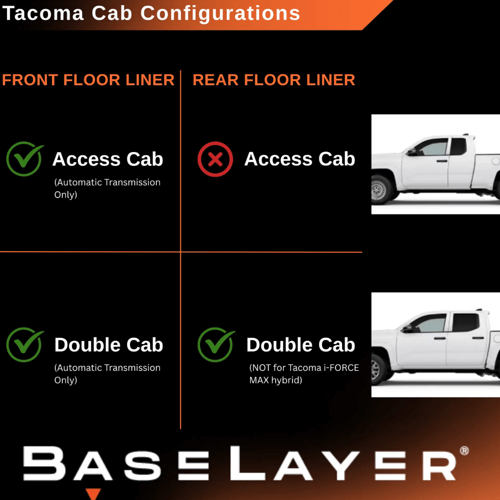 2024+ Toyota Tacoma Floor Mats