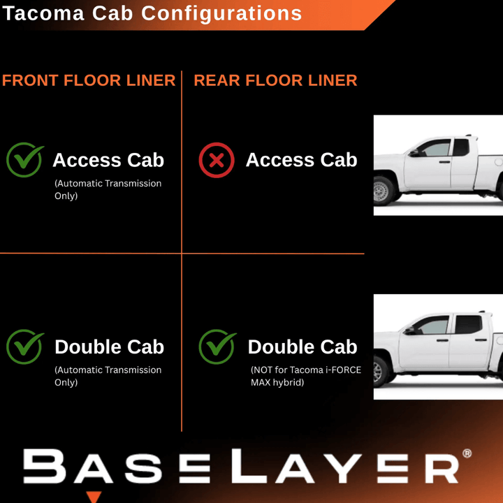 2024+ Toyota Tacoma Floor Mats