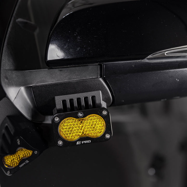 Side Mirror Ditch Light Mount Kit fits 2016-2023 Toyota Tacoma