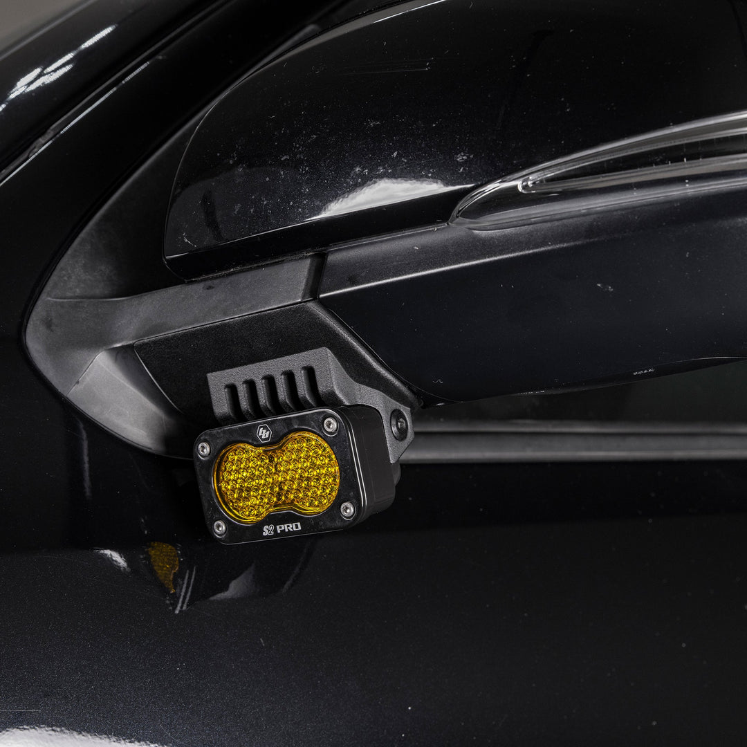 Side Mirror Ditch Light Mount Kit fits 2016-2023 Toyota Tacoma