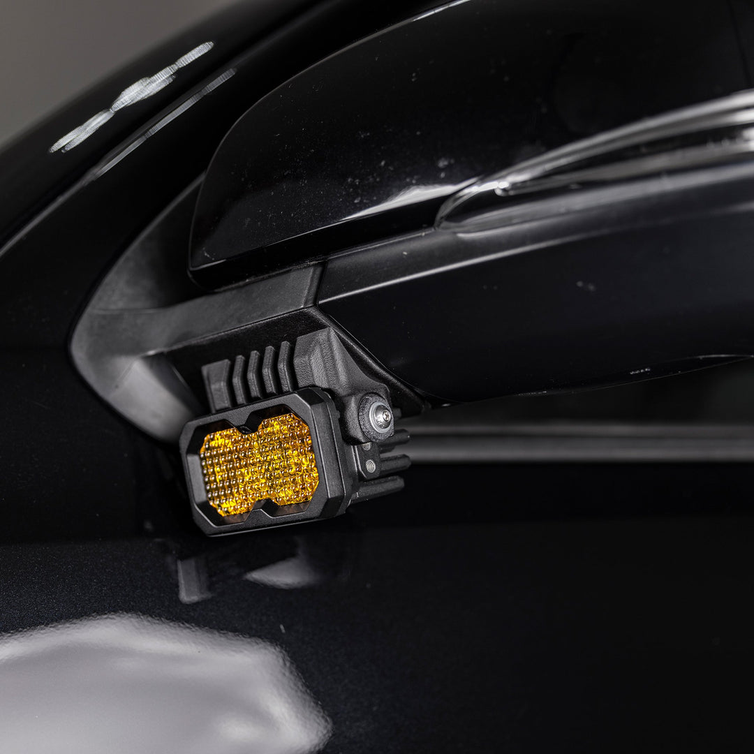 Side Mirror Ditch Light Mount Kit fits 2016-2023 Toyota Tacoma
