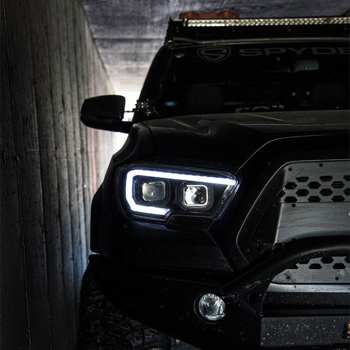 Projector Headlights w/Sequential Turn Signal Fits 2016-2023 Toyota Tacoma