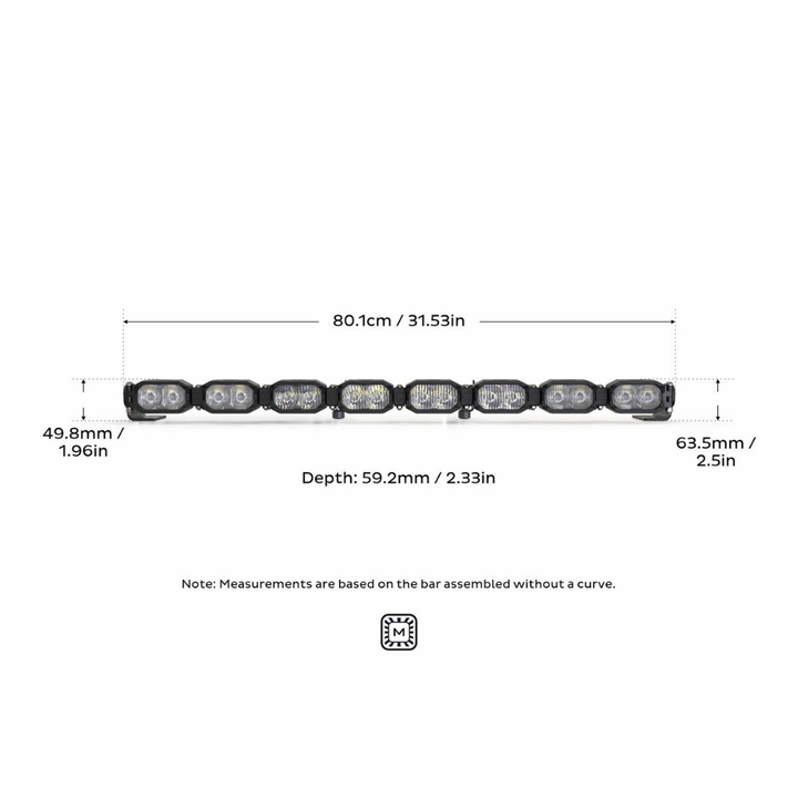 2Banger Bar: 8 Pod / 31.5"