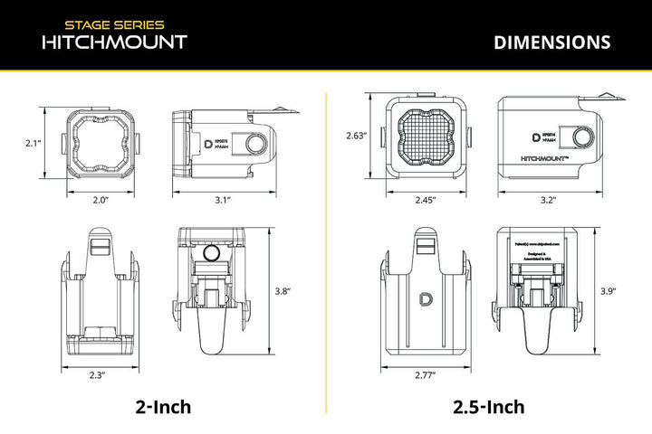 HitchMount LED Pod Reverse Kit Fits 2024+ Toyota Tacoma