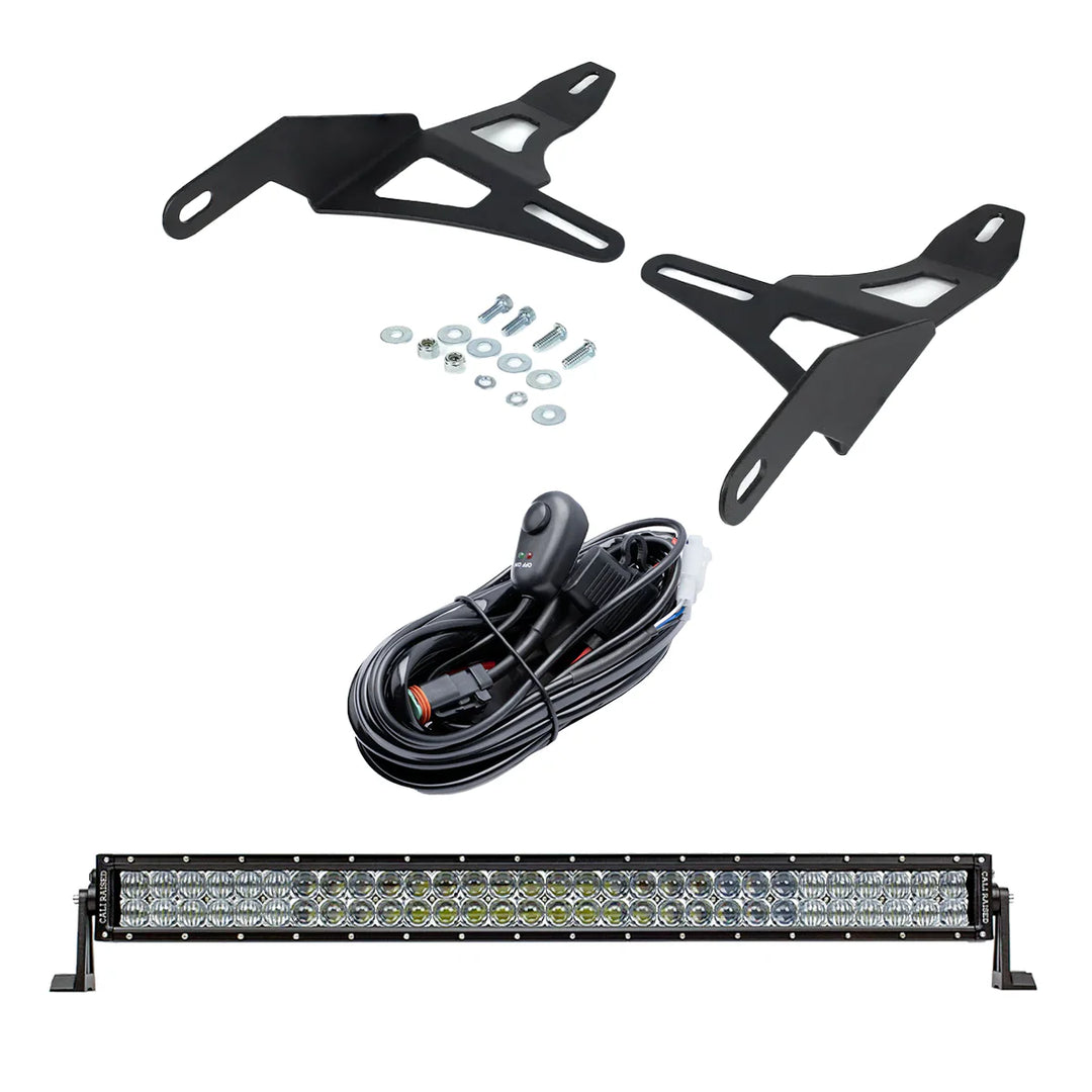 32" Lower Bumper Flush Slim Light Bar Mounting Brackets Fits 2016-2023 Toyota Tacoma