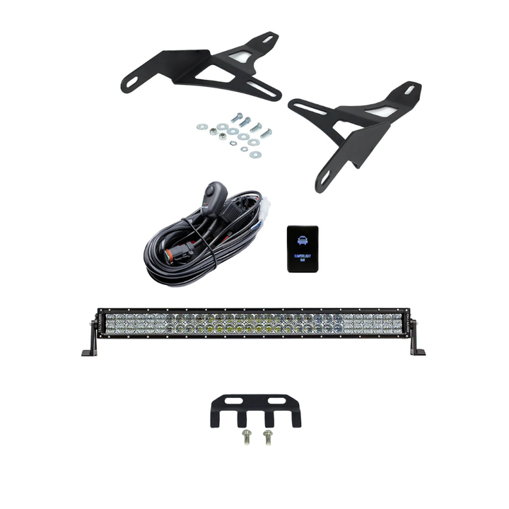 32" Lower Bumper Flush Slim Light Bar Mounting Brackets Fits 2016-2023 Toyota Tacoma