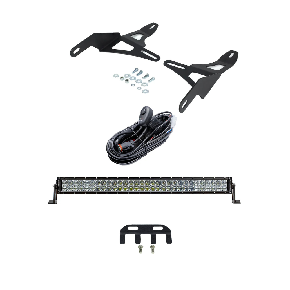 32" Lower Bumper Flush Slim Light Bar Mounting Brackets Fits 2016-2023 Toyota Tacoma