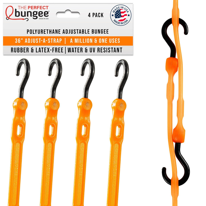 36" Adjust-A-Strap Adjustable Bungee Strap 4 Pack