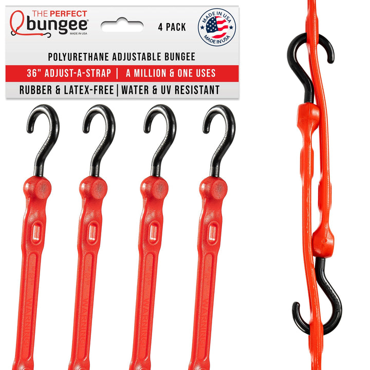 36" Adjust-A-Strap Adjustable Bungee Strap 4 Pack