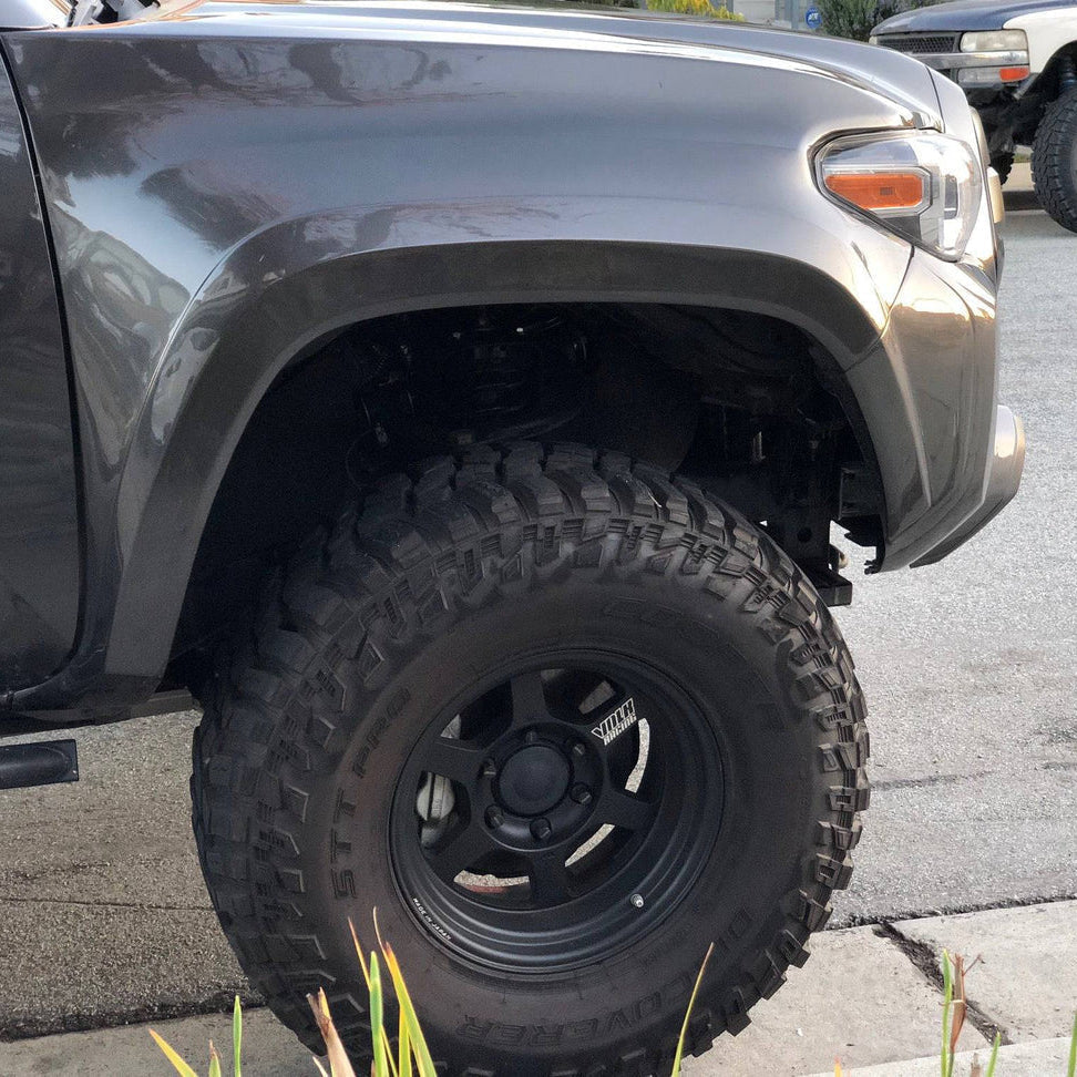 3" Bulge Off Road Fiberglass Fenders/Ext Fits 2016+ Toyota Tacoma