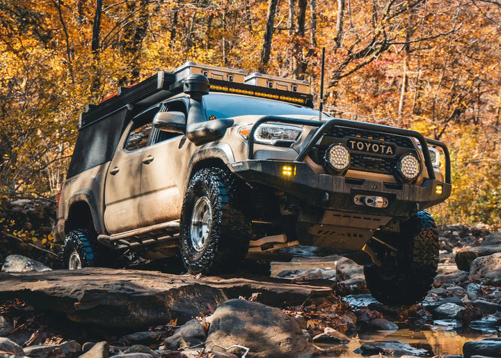 Hi-Lite Overland Front Bumper with Bull Bar Fits 2016-2023 Toyota Tacoma